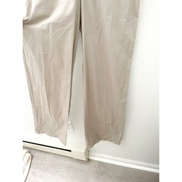 NWT Zara Voluminous Jumpsuit XS Khaki Beige Zip Flight Suit Utility Minimalist - Picture 8 of 12